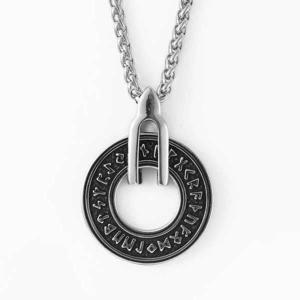 Necklace "Runic Wheel" (Silver)