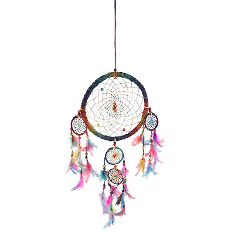 Drömfångare Hampa Flerfärgad M