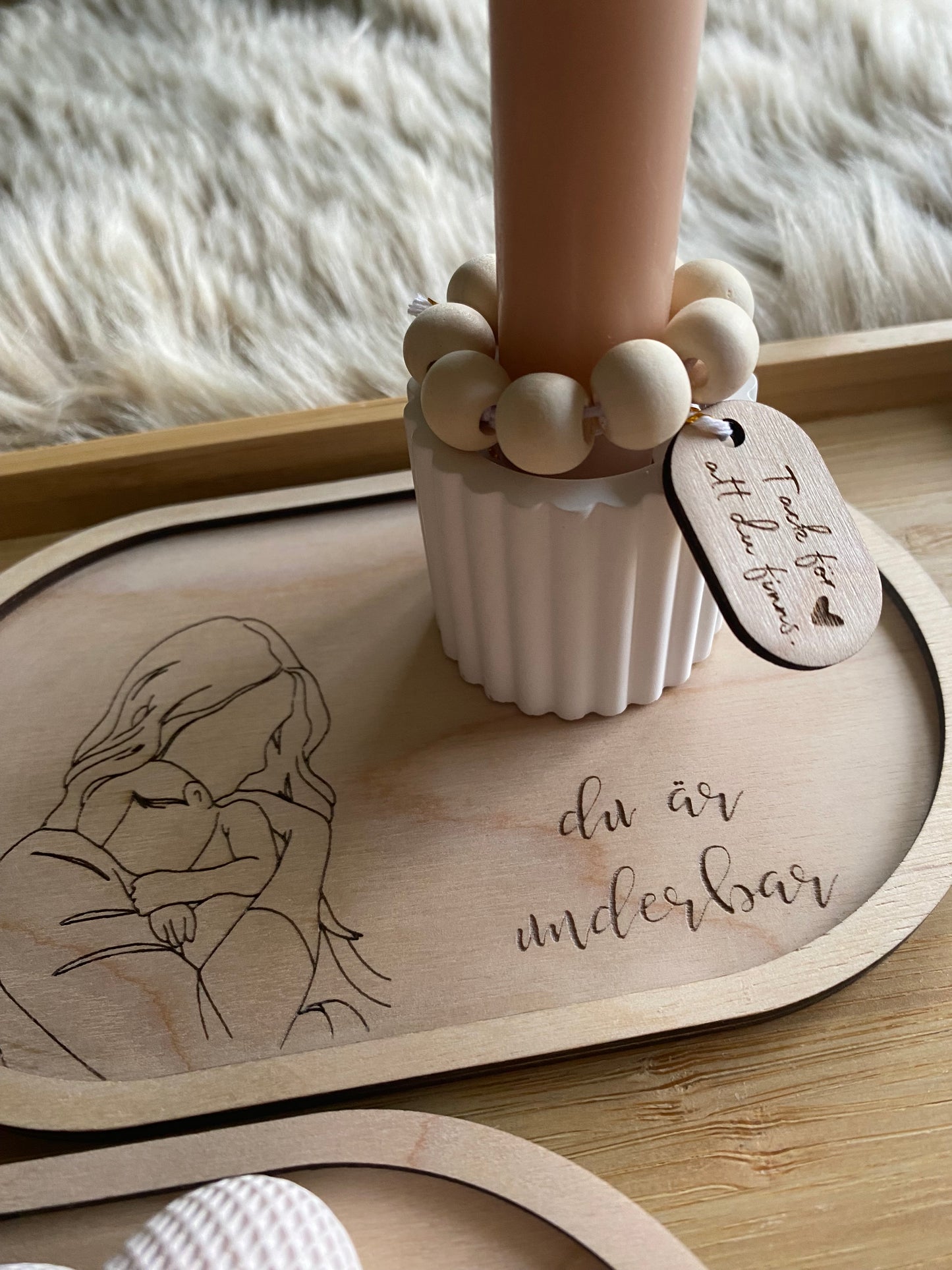 Bricka "Du är underbar"