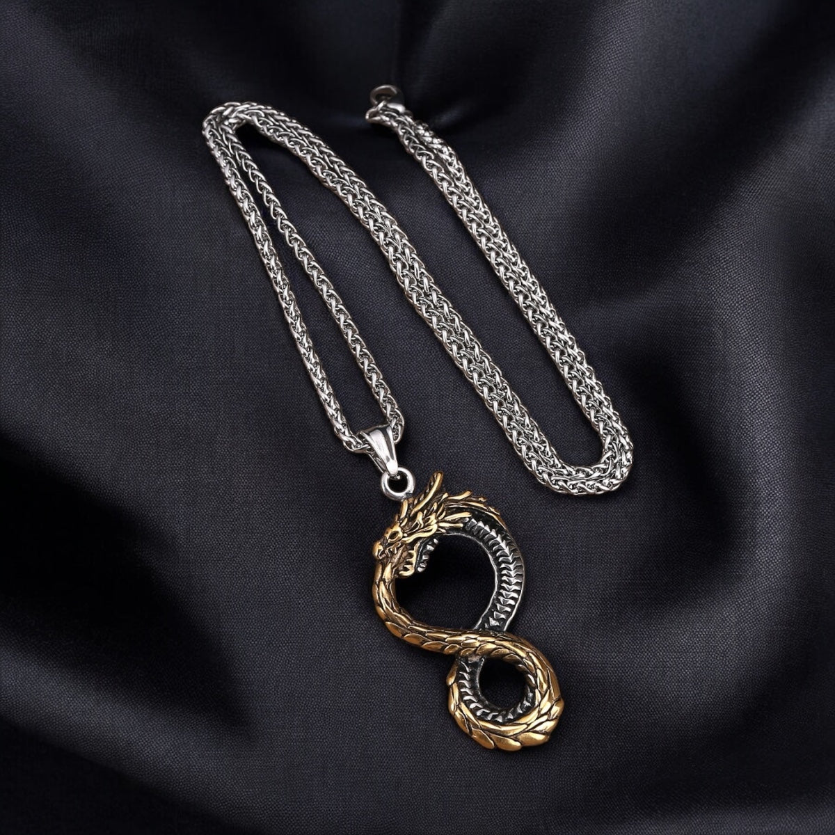 Necklace “Jörmungandr the Midgard Serpent” (Dual Tone)