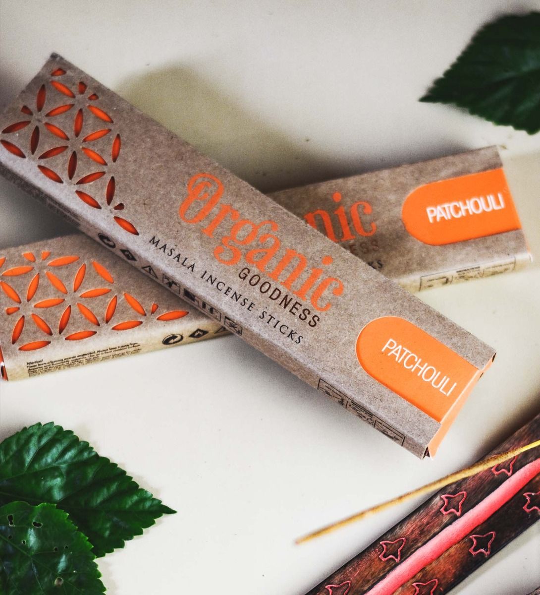 Rökelsepinnar "Patchouli" Song of India-Organic