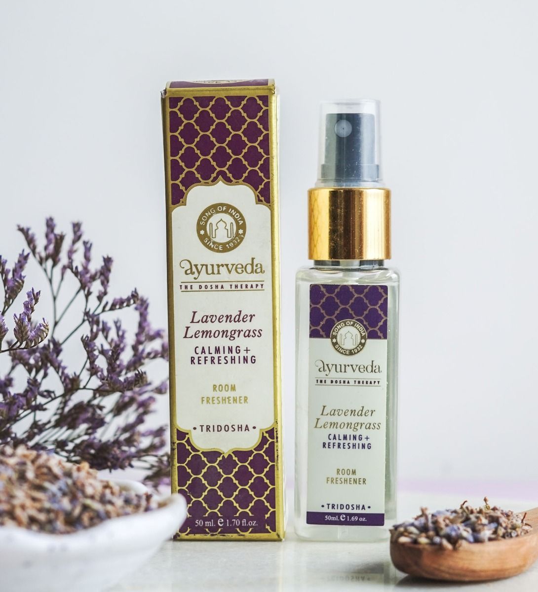 Naturliga ayurvedisk rumsprayer "Song of India" - Tridosha