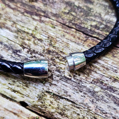 Läderarmband "Guldrunor"