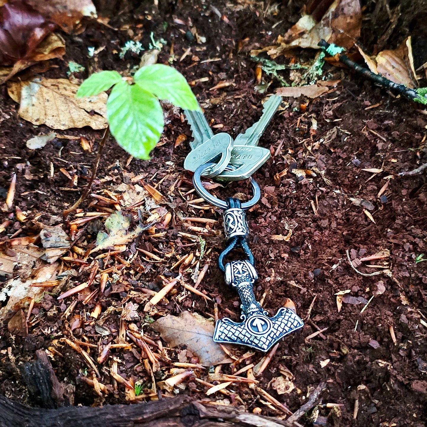 Keychain "Mjölnir-Valknut" (Silver Edition)