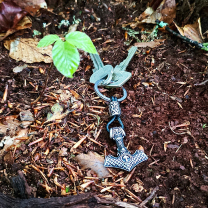 Keychain "Mjölnir-Valknut" (Silver Edition)