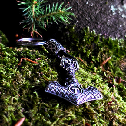 Keychain "Mjölnir-Valknut" (Silver Edition)