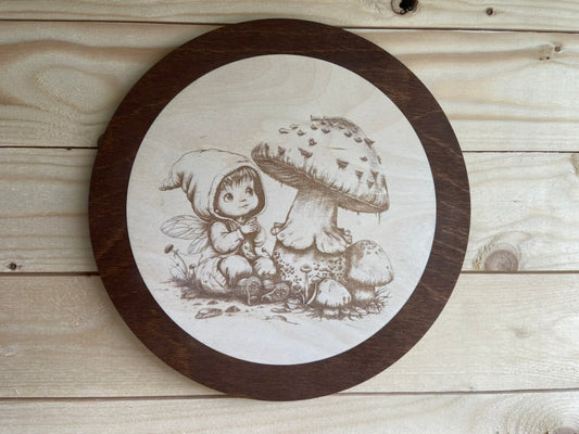 Väggdekoration "Sagolik Svampfé"