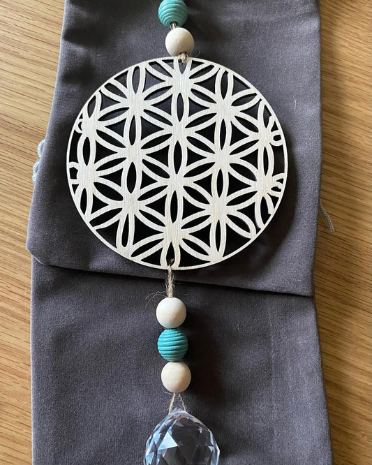 Solfångare Livets Blomma - handgjorda