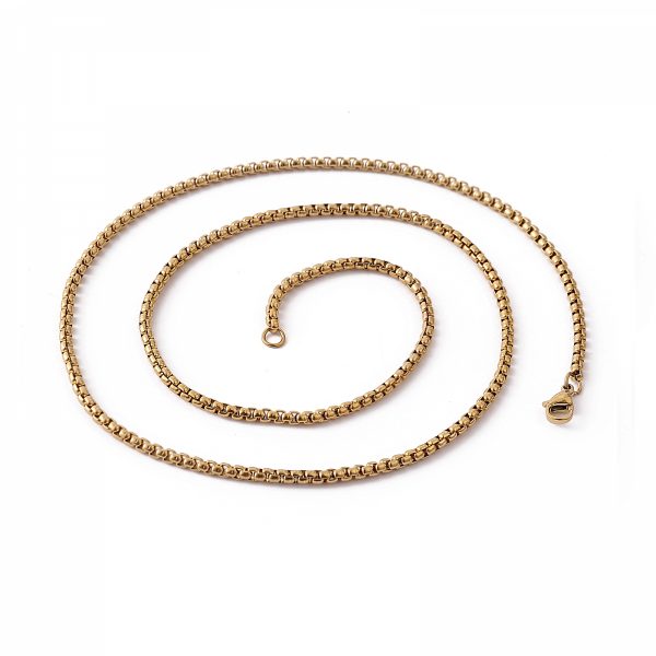 Boxchain 3mm Halskette (Gold)