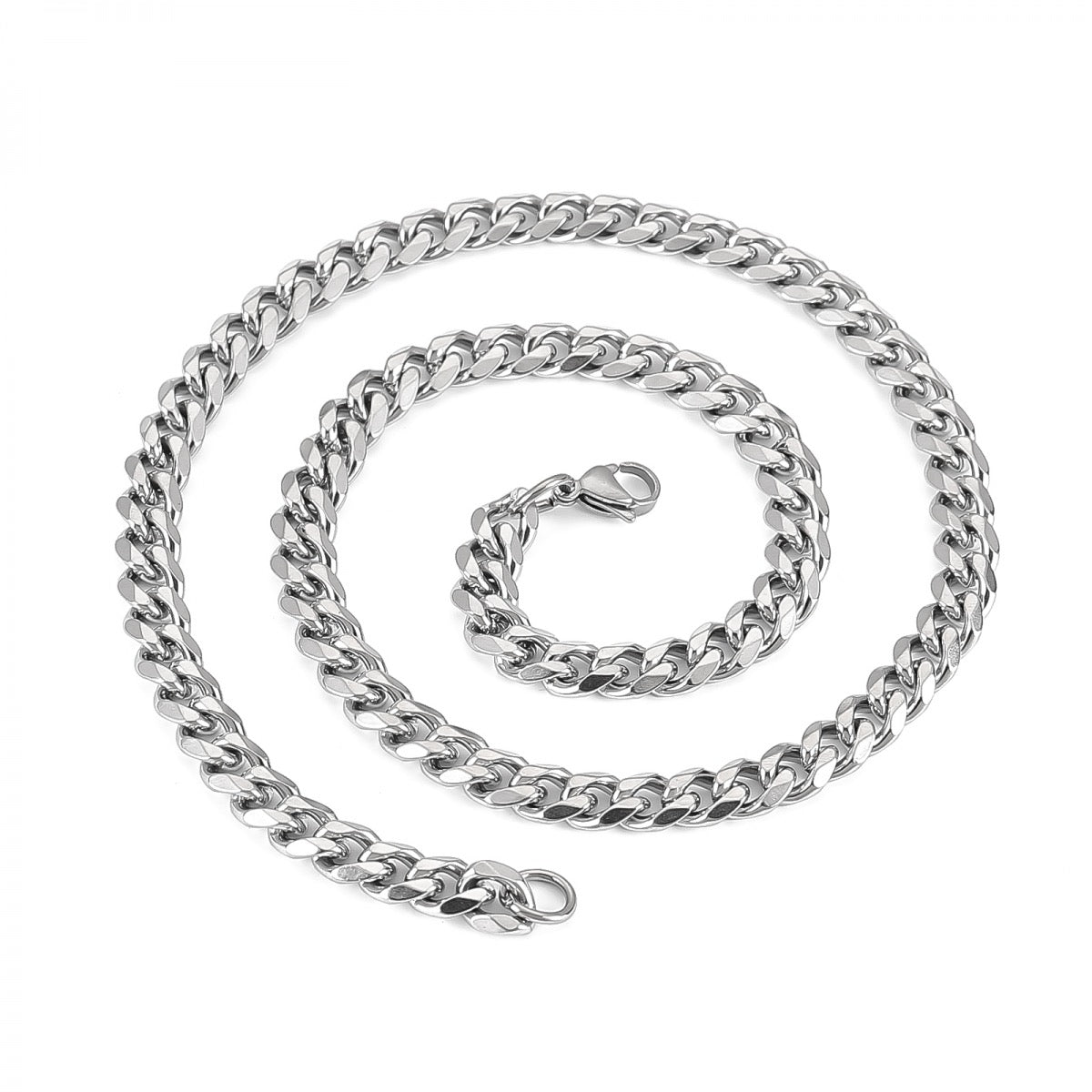 Curbchain 9mm Necklace Stainless steel