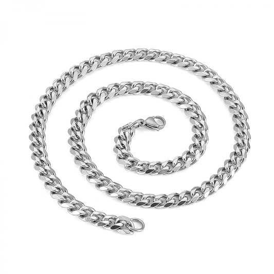 Curbchain 9mm Necklace Stainless steel