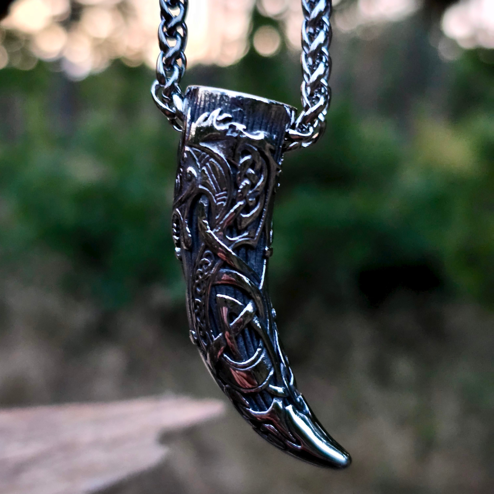 Necklace "Viking Dragon Horn"