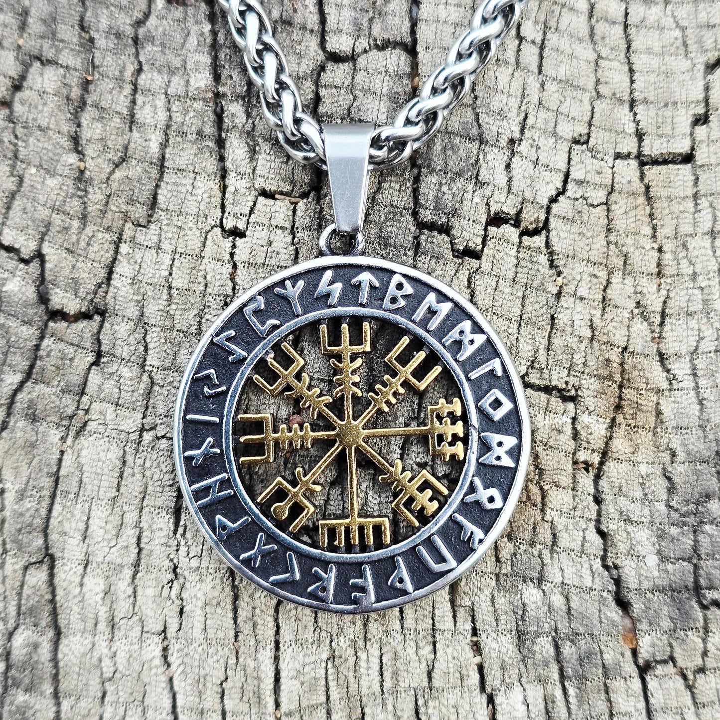 Vikingahalsband „Runkompass Vegvisir“