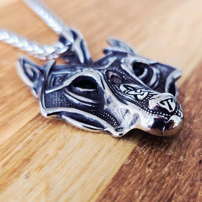 Wolf Necklace “Freki Legacy” (Silver)