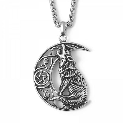 Wolf Necklace "Howling 2 the moon XL"