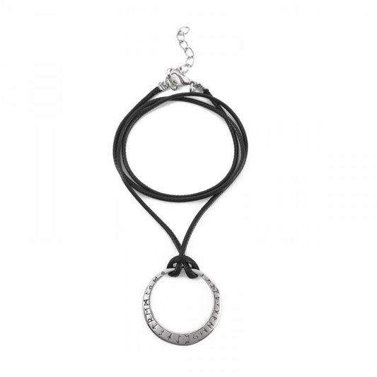 Halsband "Runhjul" läder