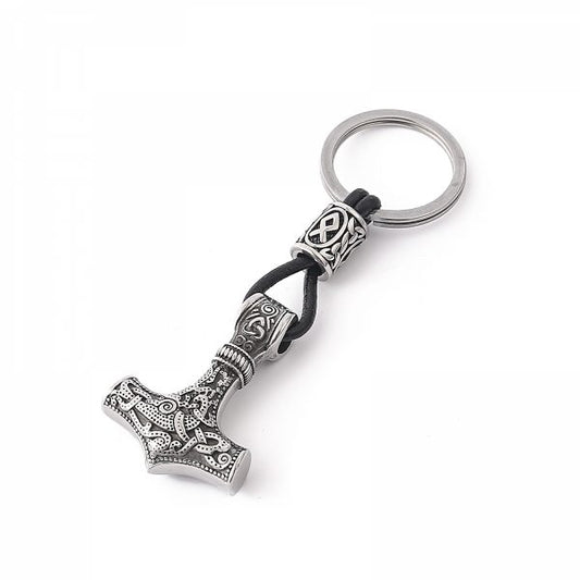 Keychain “Mjölnir Asgard Knot” (Silver)