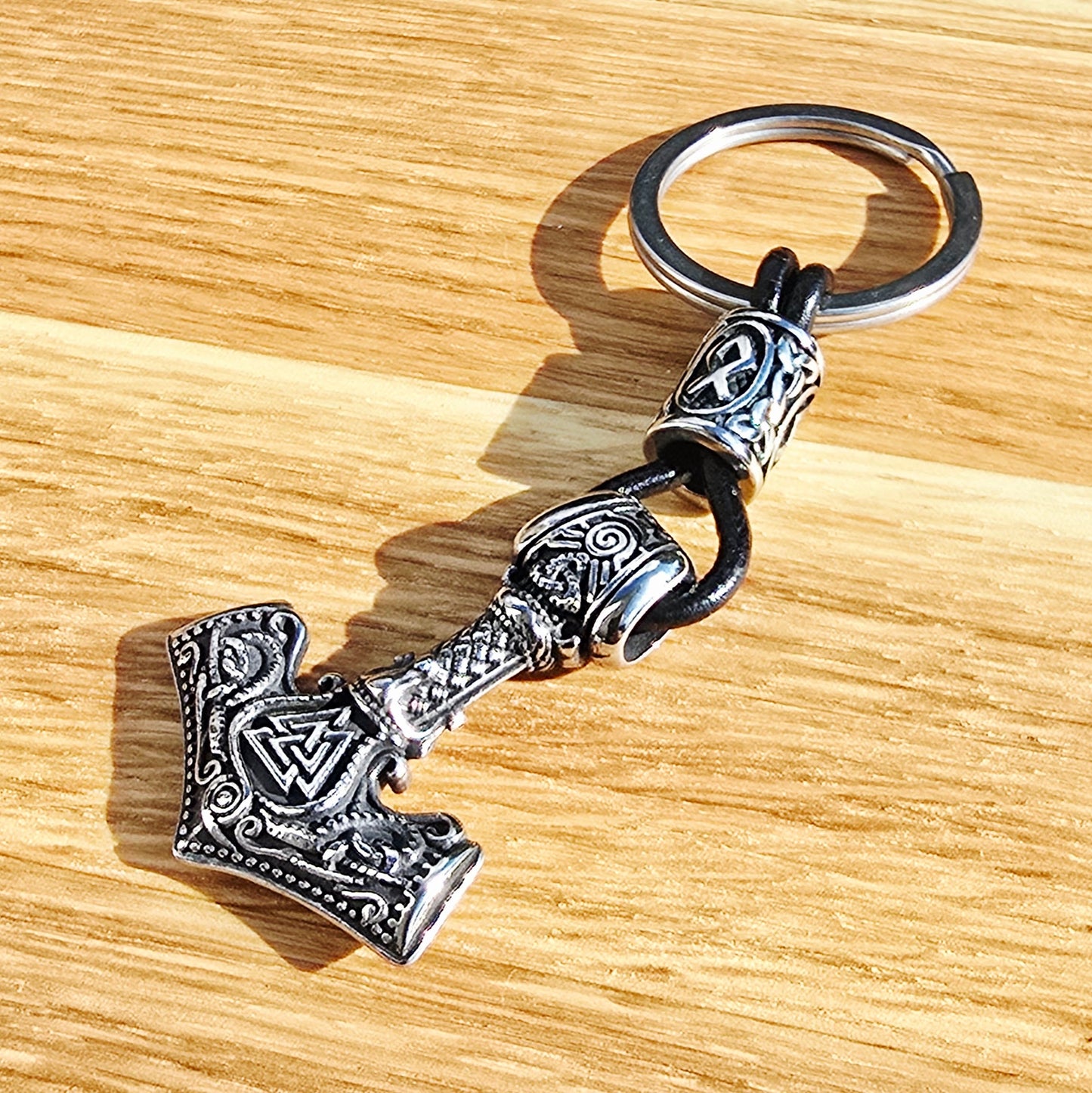 Keychain "Mjölnir-Valknut" (Silver Edition)