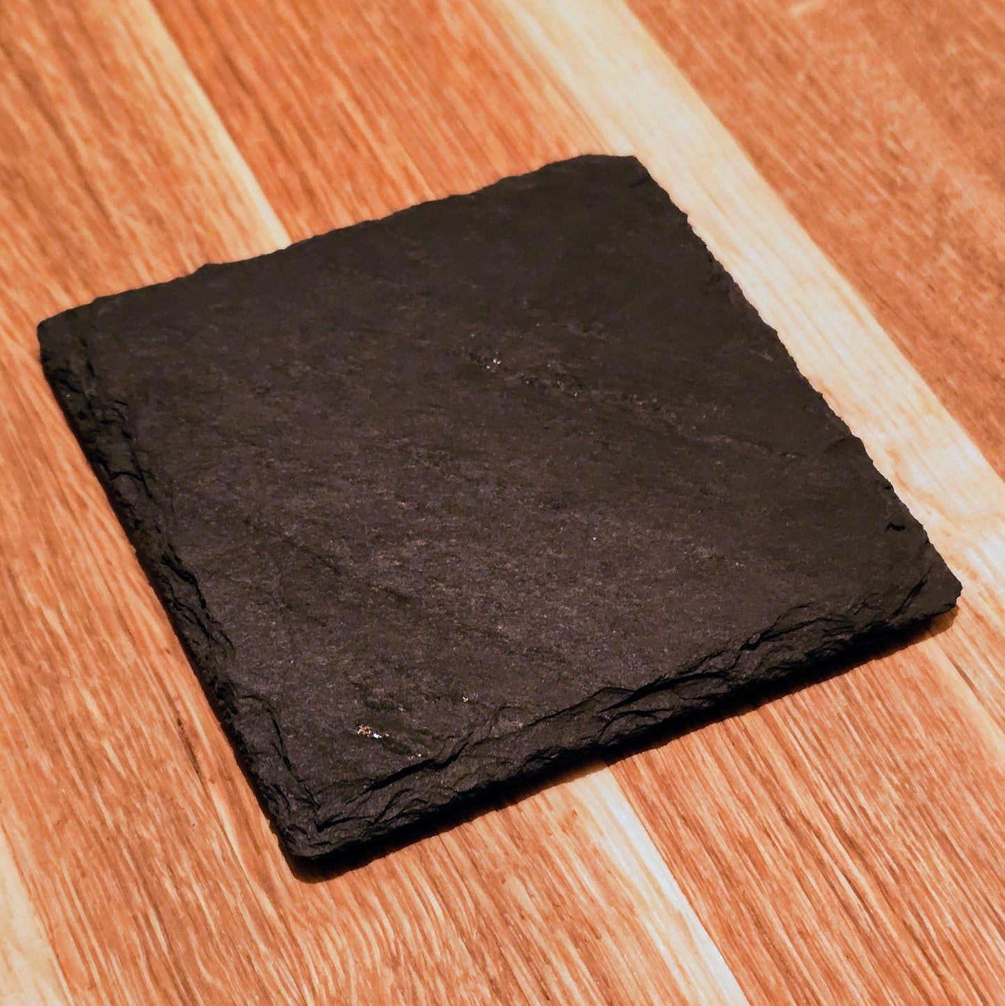 Glasunderlägg skiffer 10x10cm