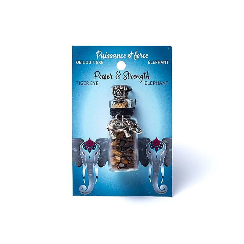 Presentflaska i glas med Ädelstenar - olika typer