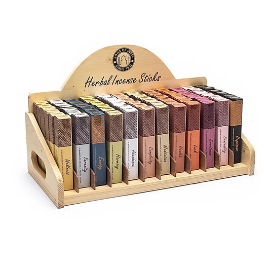 Bambooless Herbal-Räucherstäbchen "Display-Set" Song of India (3600 Räucherstäbchen)