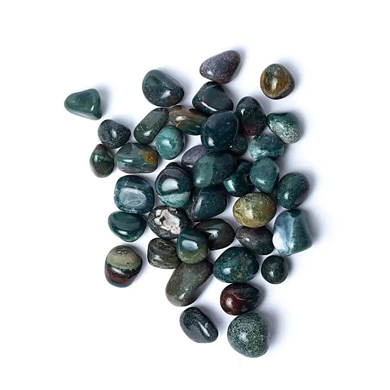 Heliotrop (blodsten), A-kvalitet - Trumlade stenar