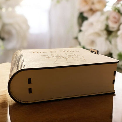 Bröllopsgåva: En Trälåda i Bokformat