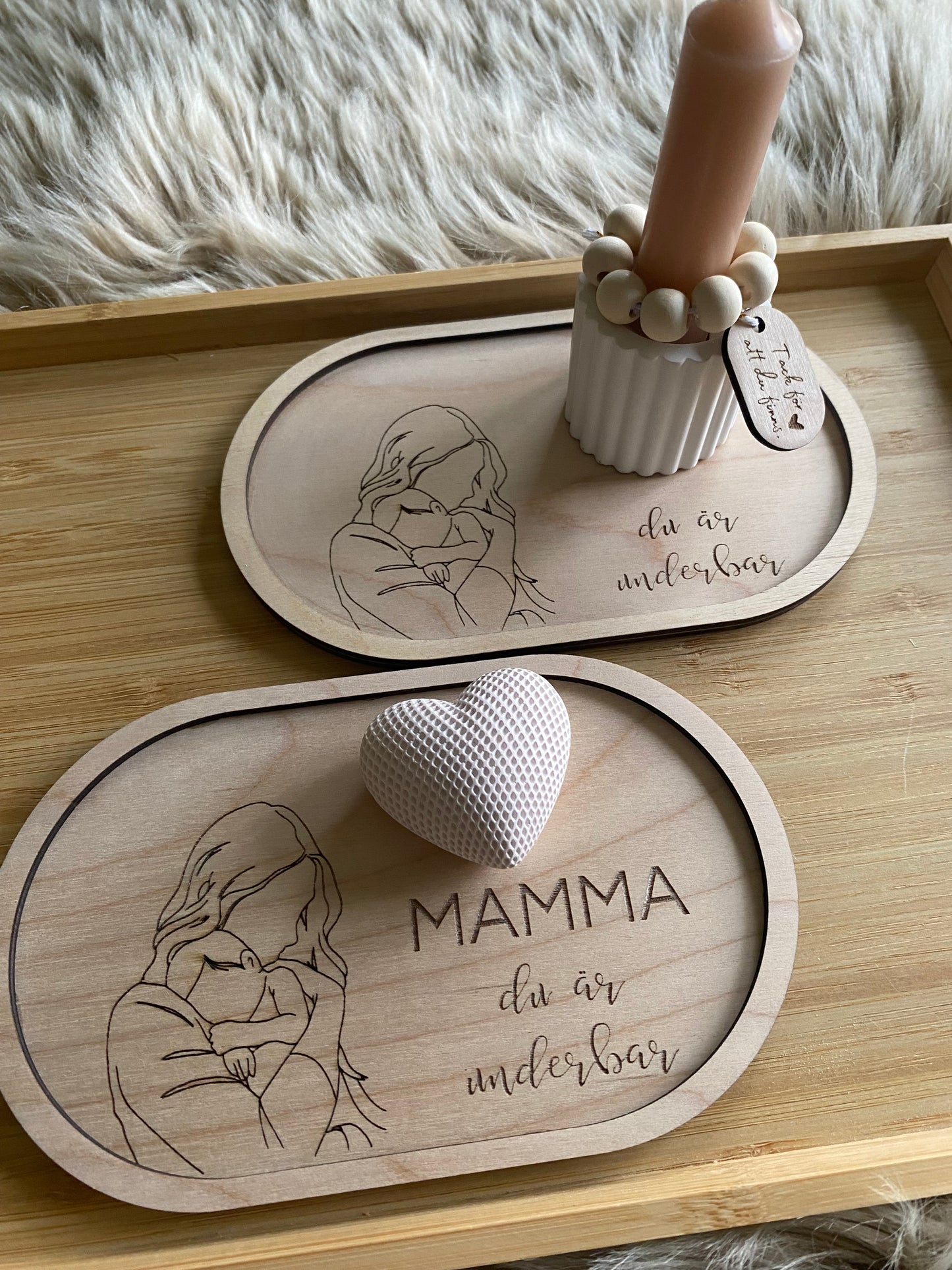 Bricka "Du är underbar"