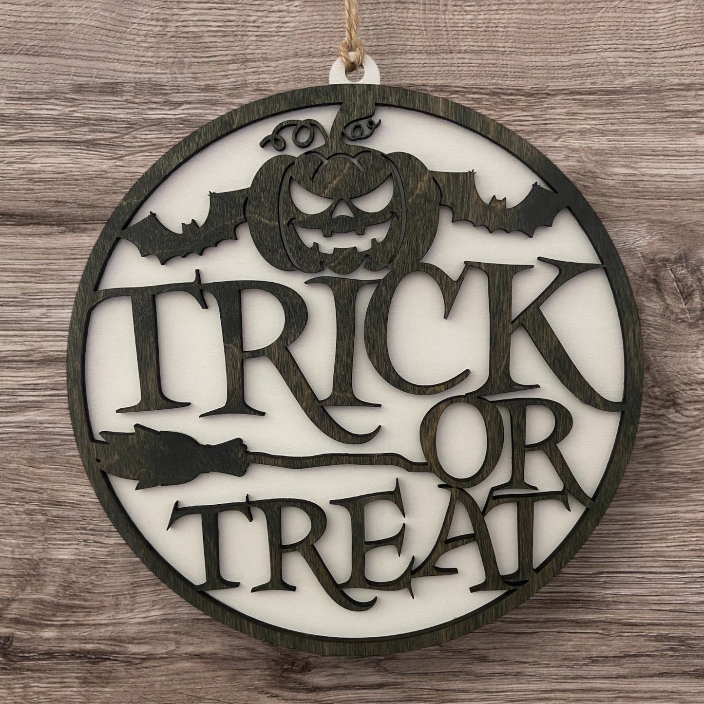 Dekoration Skylt „Bus eller godis“ - 2 lager