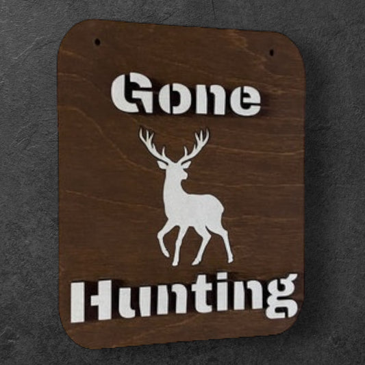 Väggdekoration "Gone Hunting" 180 x 225 x 9mm
