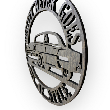 🏎️ Väggdekoration – "Kvalitet går aldrig ur modet" 🛠️✨