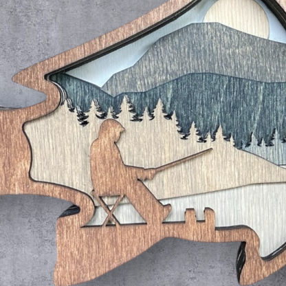 Flerskiktad "Avslappnat fiske"