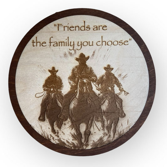 Väggdekoration "Vänner är familjen du väljer" 