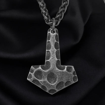 Necklace “Mjölnir” – Hammered Finish (Antique)