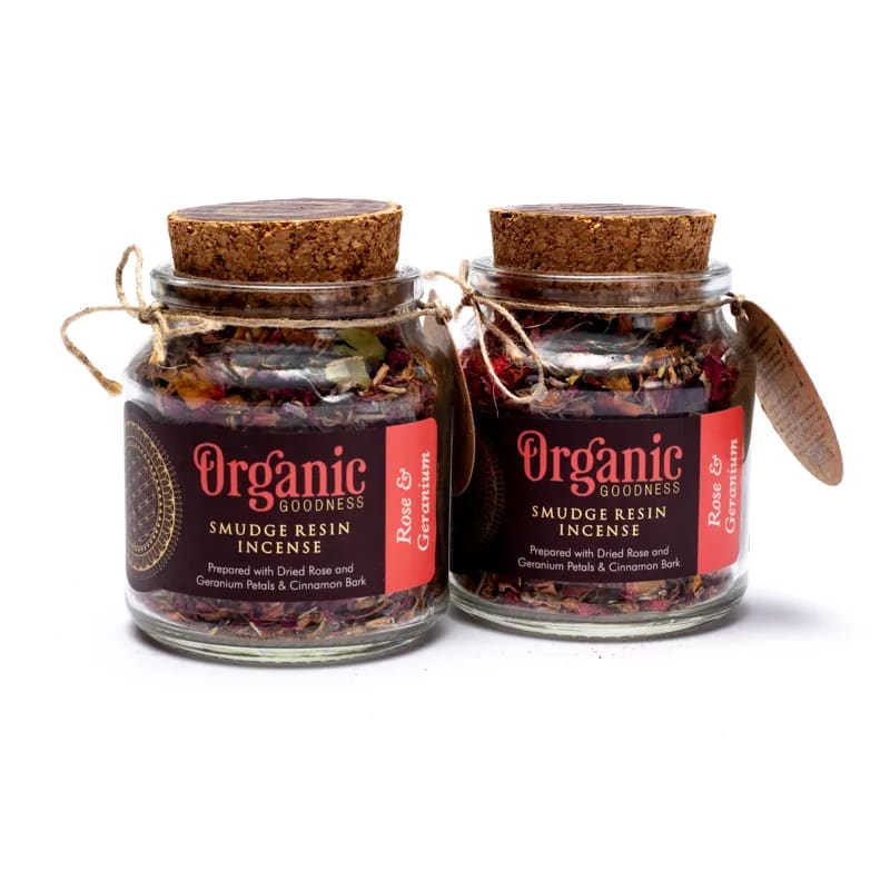 Naturlig rökelseörter för aromaterapi "Ros &amp; Geranium"