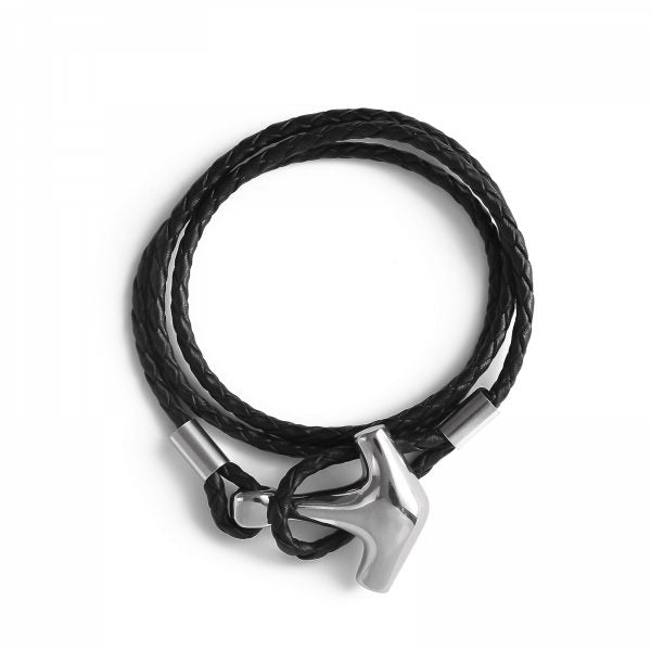 Leder Armband "Thors Hammer" *Pure Elegance Edition*