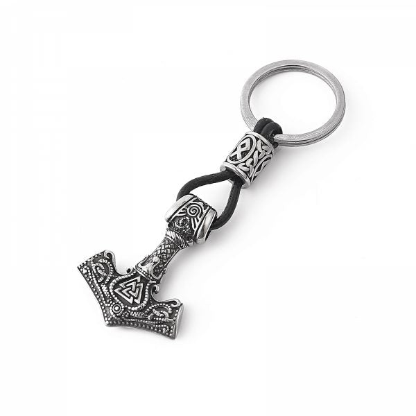 Keychain "Mjölnir-Valknut" (Silver Edition)