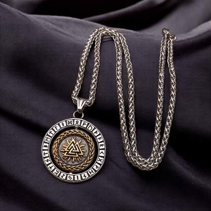 Rotating Viking Necklace “Vegvisir Iceland Compass”