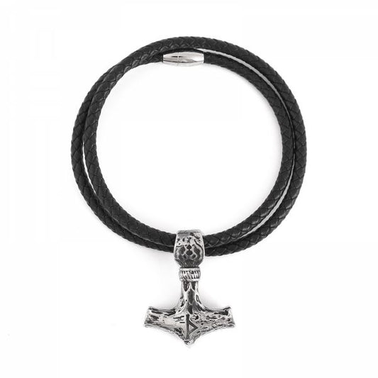 Necklace “Giant Thor’s Mjölnir Leather”