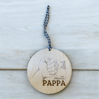 Väggbild "Bästa Pappa" – En speciell gåva till världens bästa pappa! 👨‍👧‍👦💖