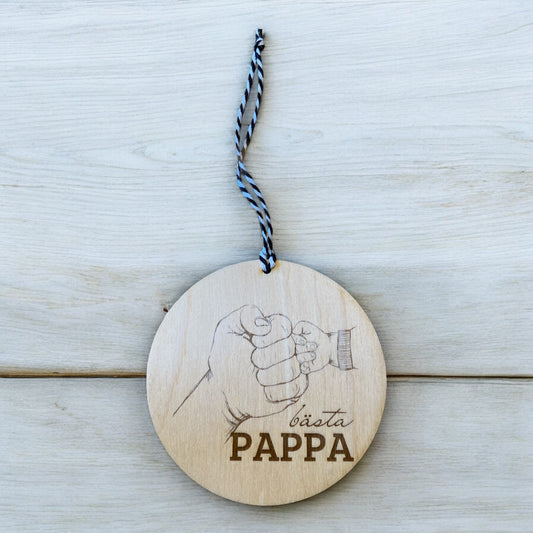 Väggbild "Bästa Pappa" – En speciell gåva till världens bästa pappa! 👨‍👧‍👦💖